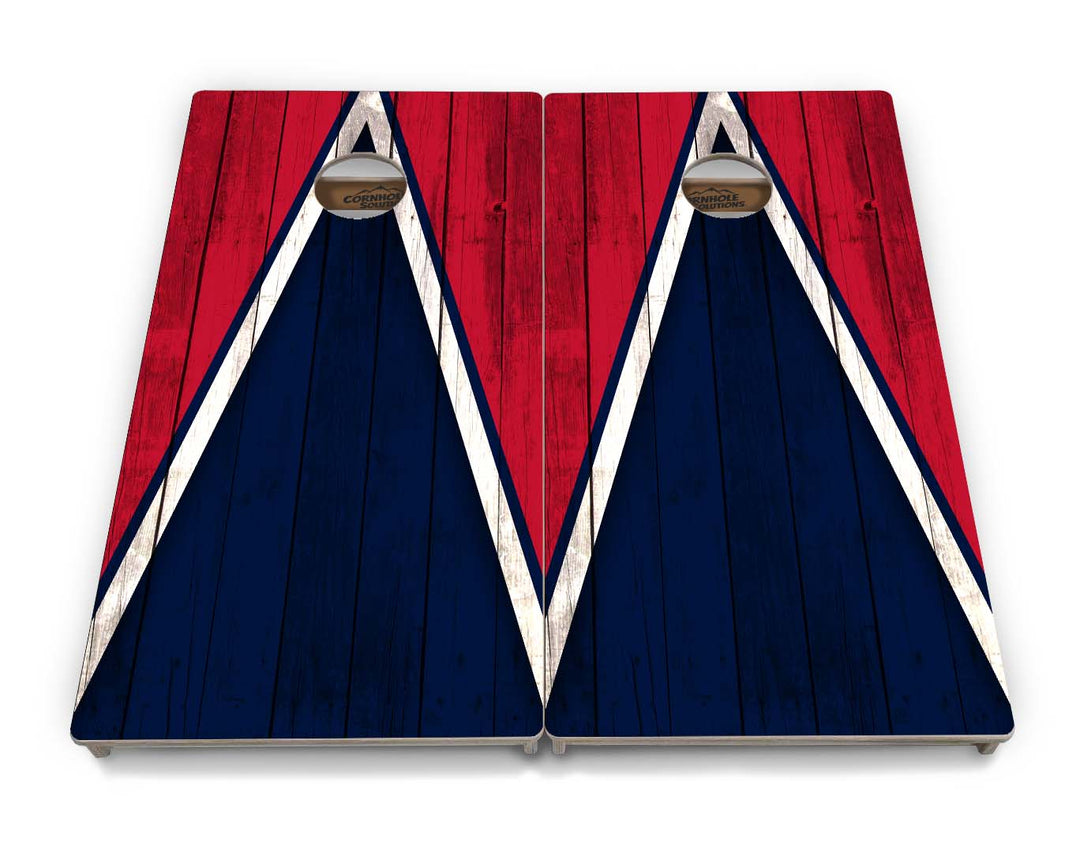 Team Color Triangle Cornhole Boards - Professional Tournament Series