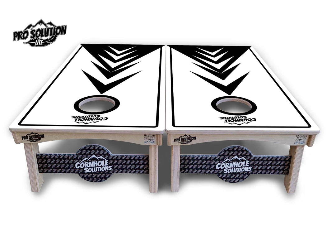 B&W Arrow Cornhole Boards - Pro Solution Lite Series