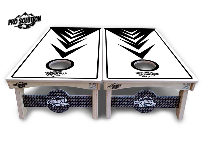 B&W Arrow Cornhole Boards - Pro Solution Lite Series