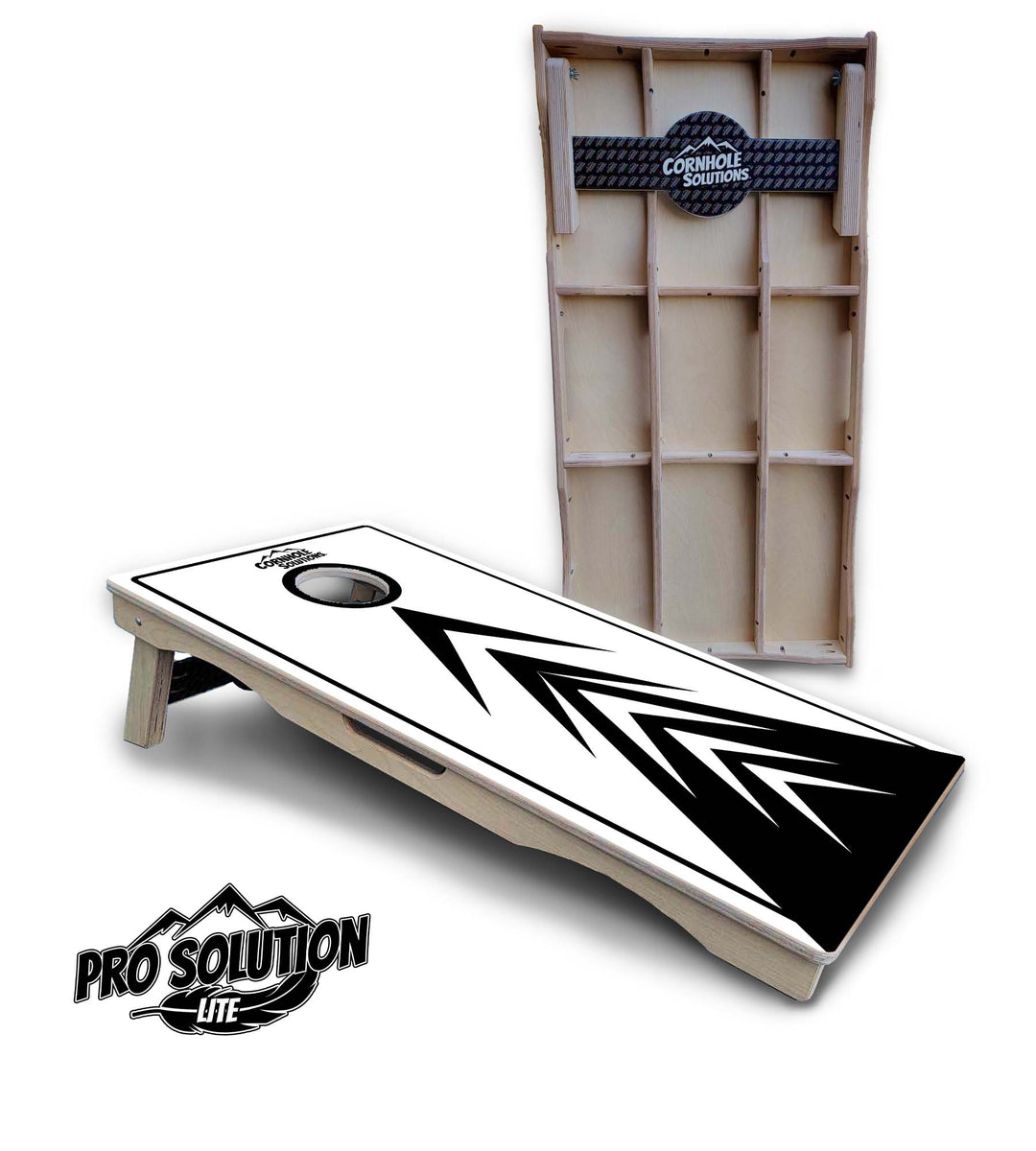 B&W Arrow Cornhole Boards - Pro Solution Lite Series