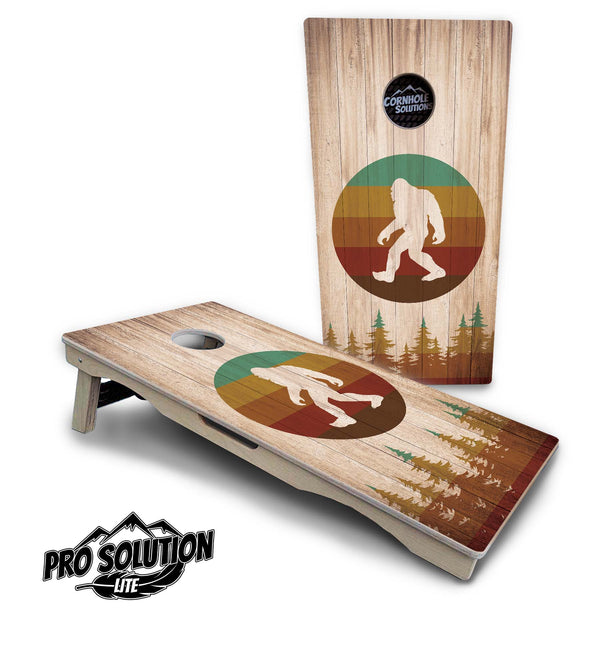 Pro Solution Lite - Bigfoot Circle - Professional Tournament Cornhole Boards 18mm(3/4") Baltic Birch - Zero Bounce! Zero Movement! Vertical & Horizontal Interlocking Quad Bracing System for extra Weight & Stability! Double Legs with Airmail Blocker!