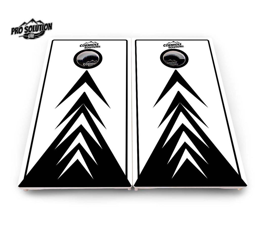 B&W Arrow Cornhole Boards - Pro Solution Lite Series