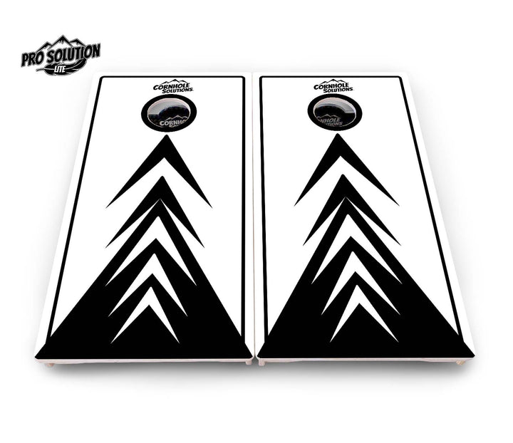 B&W Arrow Cornhole Boards - Pro Solution Lite Series