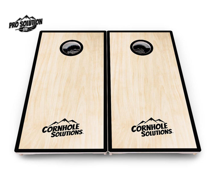 Red/Black Hole Ring Cornhole Boards - Pro Solution Lite Series
