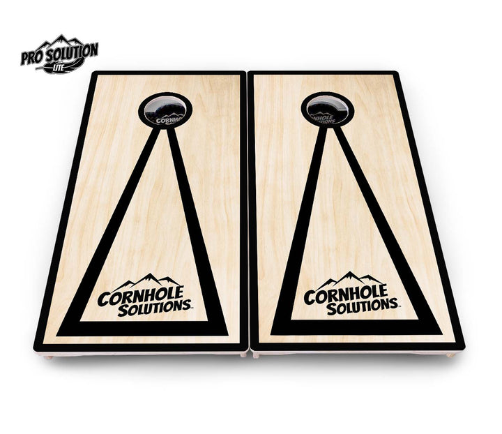 Red/Black Hole Ring Cornhole Boards - Pro Solution Lite Series