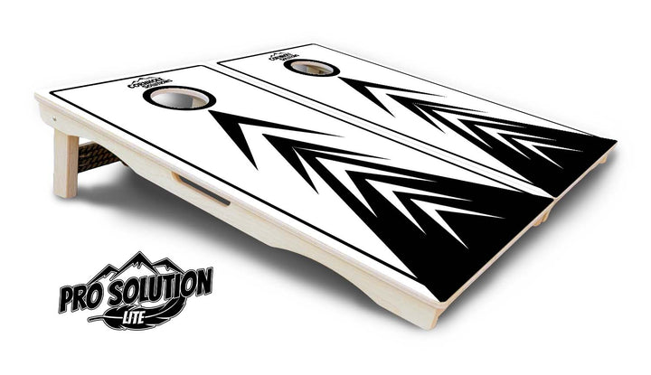 B&W Arrow Cornhole Boards - Pro Solution Lite Series
