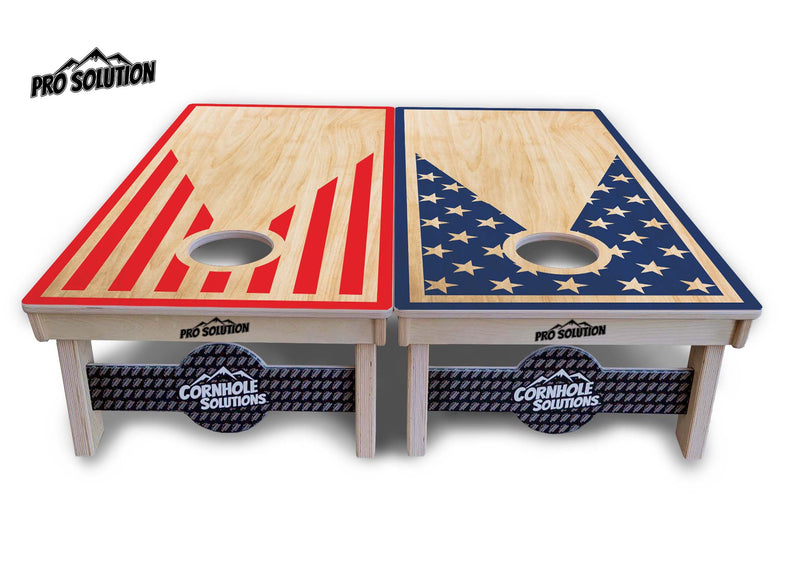 Pro Solution Boards - Stars & Stripes No Logo - Zero Bounce! Zero Movement! Panels for added Weight & Stability! Double Legs with Circle Brace Airmail Blocker! Boards Weigh approx. 45lbs per Board!