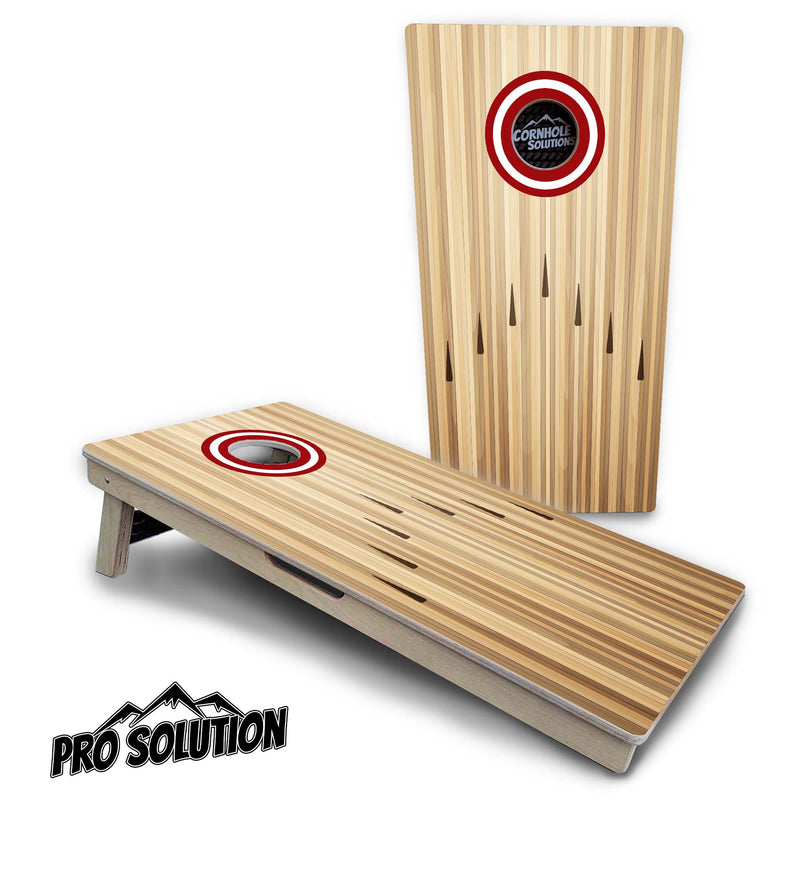 Pro Solution Boards - Bowling Design Options - Zero Bounce! Zero Movement! Panels for added Weight & Stability! Double Legs with Circle Brace Airmail Blocker! Boards Weigh approx. 45lbs per Board!