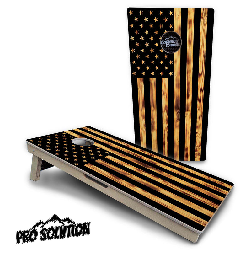 Pro Solution Boards - Burnt Flag - Zero Bounce! Zero Movement! Panels for added Weight & Stability! Double Legs with Circle Brace Airmail Blocker! Boards Weigh approx. 45lbs per Board!
