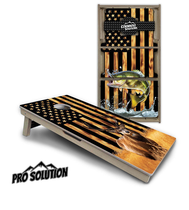Pro Solution Boards - Colorful Deer & Fish Options - Zero Bounce! Zero Movement! Panels for added Weight & Stability! Double Legs with Circle Brace Airmail Blocker! Boards Weigh approx. 45lbs per Board!