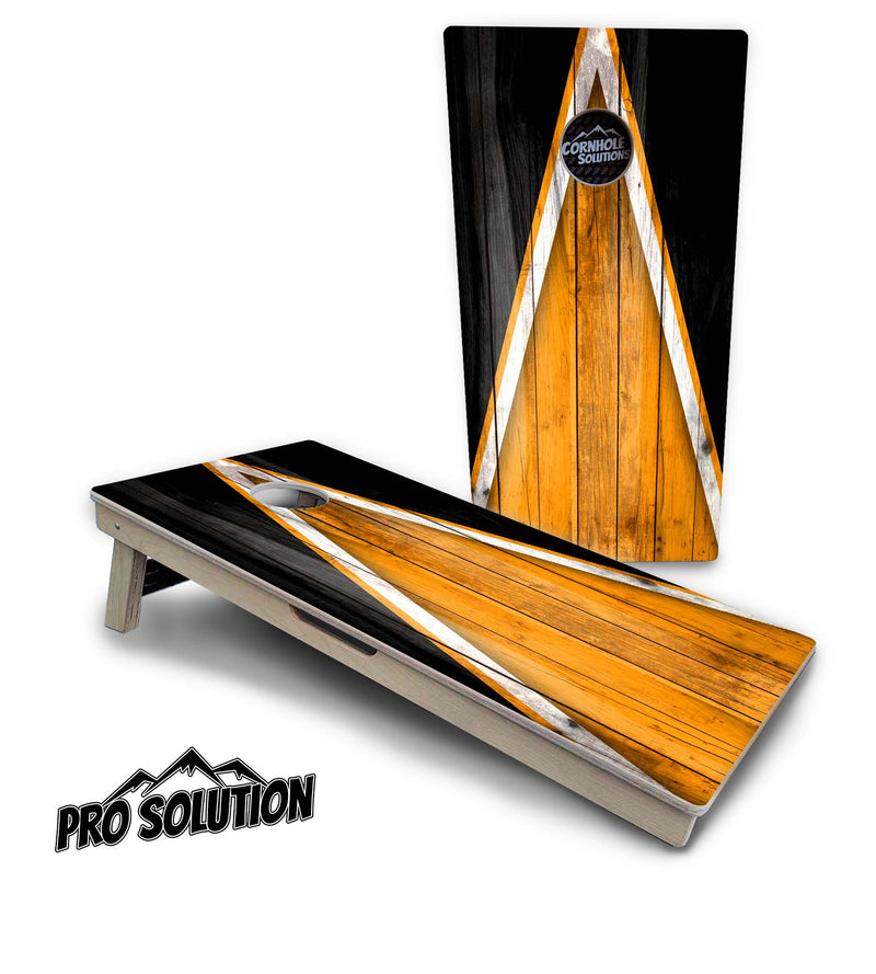 Pro Solution Boards - Orange/Black Triangle Design - Zero Bounce! Zero Movement! Panels for added Weight & Stability! Double Legs with Circle Brace Airmail Blocker! Boards Weigh approx. 45lbs per Board!