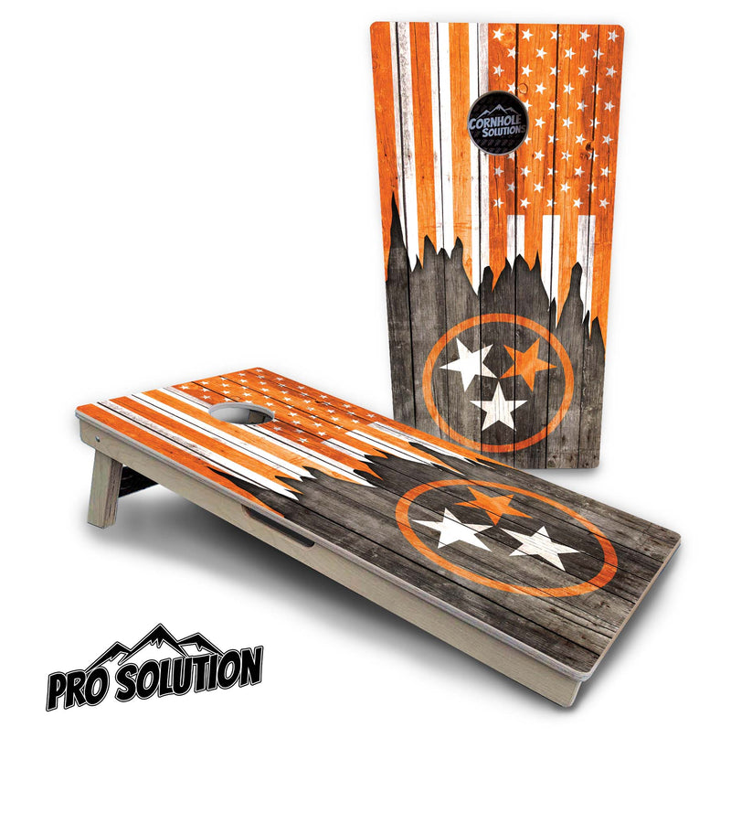 Pro Solution Boards - TN/USA Orange Flag Design - Zero Bounce! Zero Movement! Panels for added Weight & Stability! Double Legs with Circle Brace Airmail Blocker! Boards Weigh approx. 45lbs per Board!