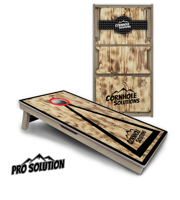 Pro Solution Boards - Burnt CS Triangle Design - Zero Bounce! Zero Movement! Panels for added Weight & Stability! Double Legs with Circle Brace Airmail Blocker! Boards Weigh approx. 45lbs per Board!
