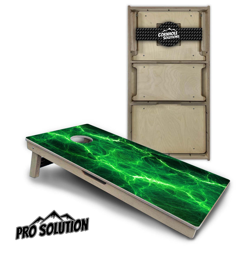 Pro Solution Boards - Green Lightning Design - Zero Bounce! Zero Movement! Panels for added Weight & Stability! Double Legs with Circle Brace Airmail Blocker! Boards Weigh approx. 45lbs per Board!