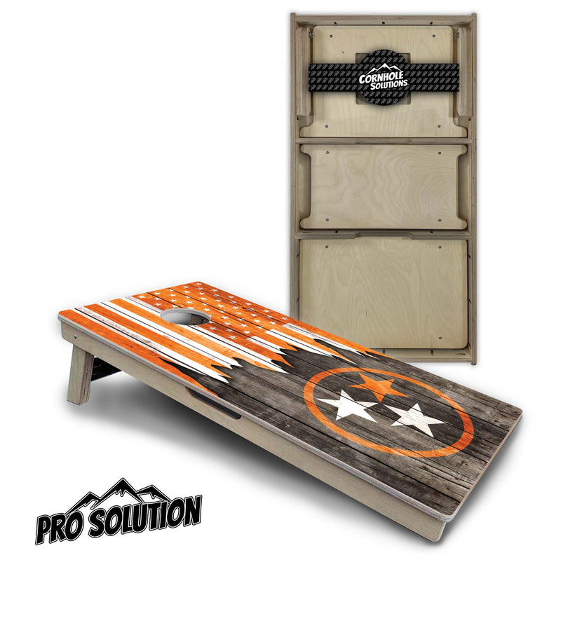 Pro Solution Boards - TN/USA Orange Flag Design - Zero Bounce! Zero Movement! Panels for added Weight & Stability! Double Legs with Circle Brace Airmail Blocker! Boards Weigh approx. 45lbs per Board!