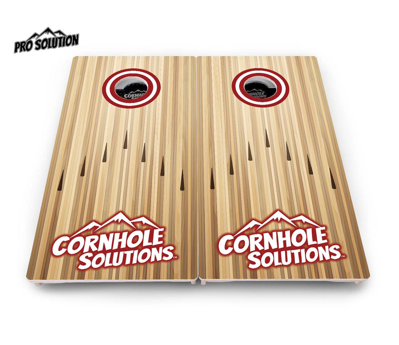 Pro Solution Boards - CS Bowling Design - Zero Bounce! Zero Movement! Panels for added Weight & Stability! Double Legs with Circle Brace Airmail Blocker! Boards Weigh approx. 45lbs per Board!