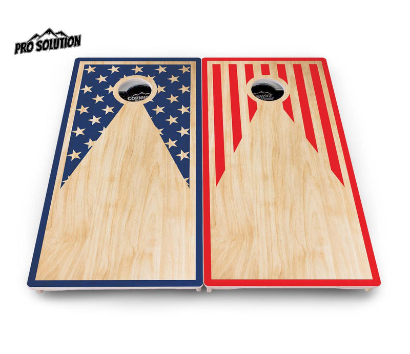 Pro Solution Boards - Stars & Stripes No Logo - Zero Bounce! Zero Movement! Panels for added Weight & Stability! Double Legs with Circle Brace Airmail Blocker! Boards Weigh approx. 45lbs per Board!