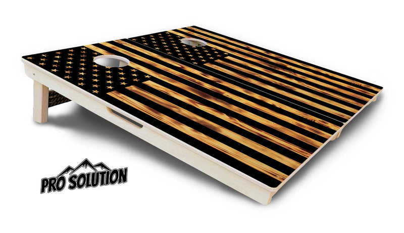 Pro Solution Boards - Burnt Flag - Zero Bounce! Zero Movement! Panels for added Weight & Stability! Double Legs with Circle Brace Airmail Blocker! Boards Weigh approx. 45lbs per Board!