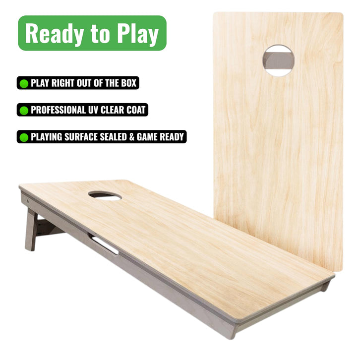 Classic Plain - Cornhole Boards - Professional Tournament Boards (Ready to Play)