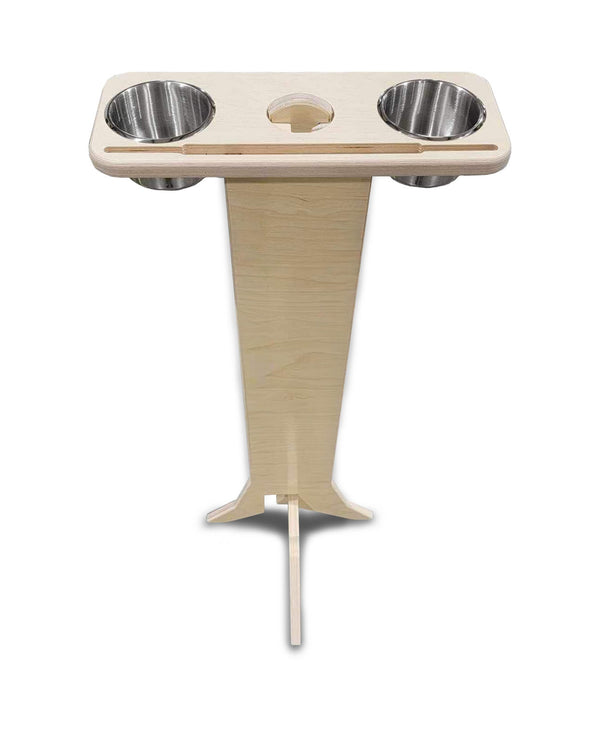 Drink Stand with Stainless Steel Cup Holders – 18mm Baltic Birch