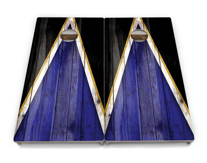 Team Color Triangle Cornhole Boards - Professional Tournament Series