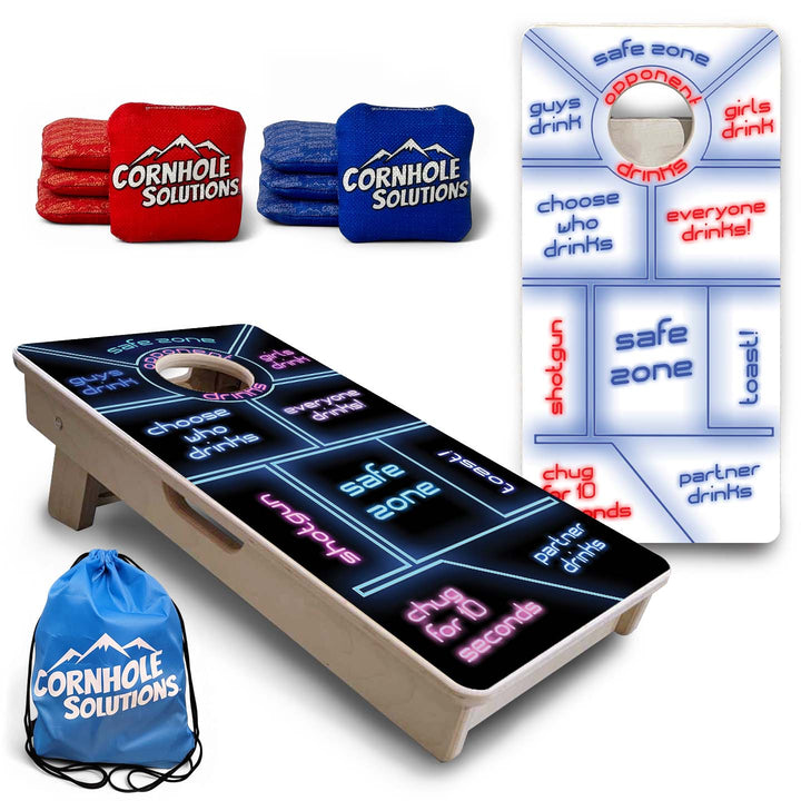 Drinking Game - Mini Cornhole Board Set (12" x 24") with 8 Mini Bags