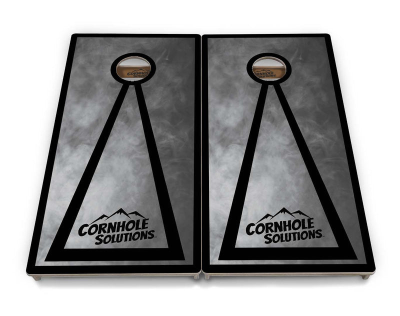 Tournament Boards - Smoke Design Options - Professional Tournament 2'x4' Regulation Cornhole Set - 3/4″ Baltic Birch + UV Direct Print + UV Clear Coat