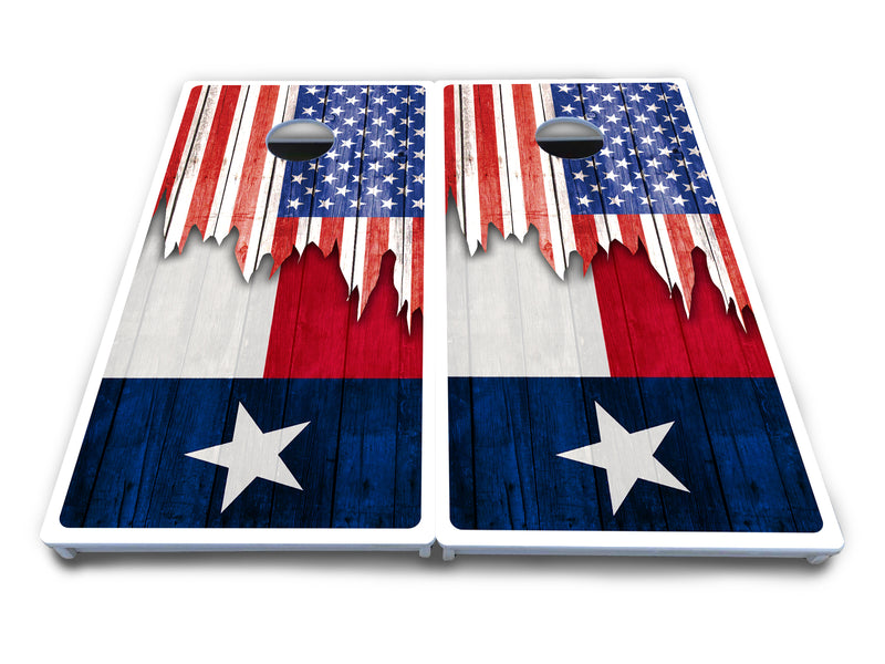 Waterproof - State Flag Designs South Dakota to Wyoming - All Weather Boards "Outdoor Solution" 18mm(3/4")Direct UV Printed - Regulation 2' by 4' Cornhole Boards (Set of 2 Boards) Double Thick Legs, with Leg Brace & Dual Support Braces!