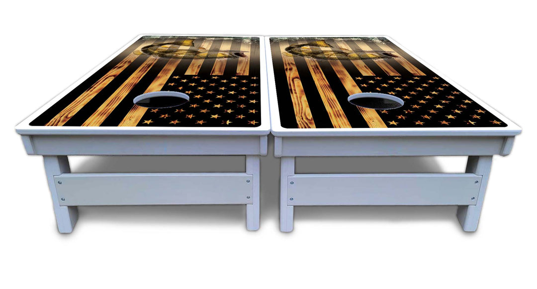 Hidden Deer & Fish Cornhole Boards - All Weather Series