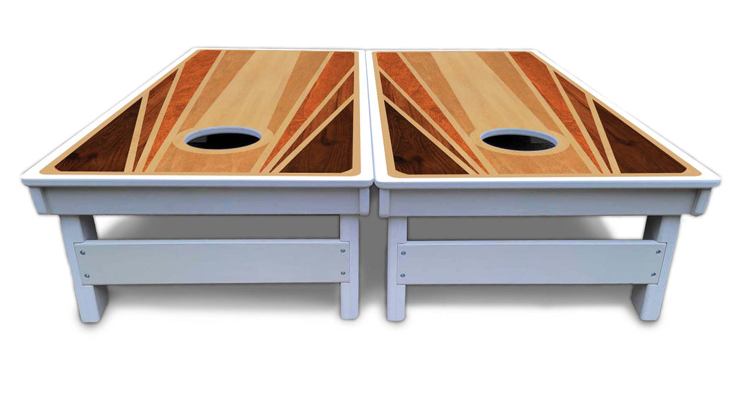 Retro Wood Cornhole Boards - All Weather Series