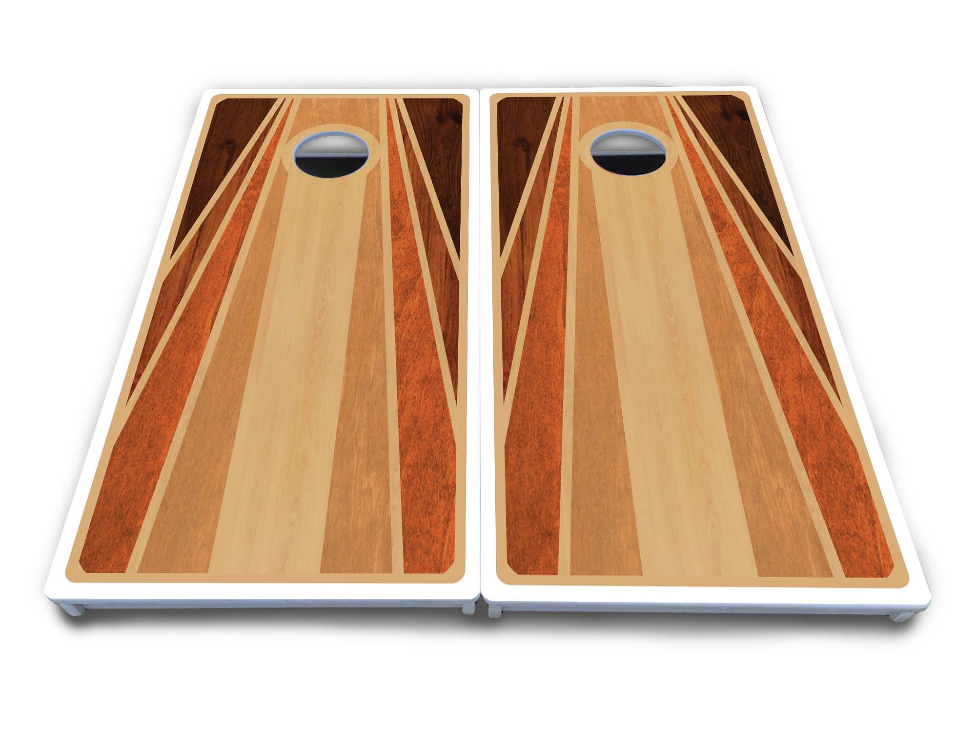 Waterproof - Retro Wood Design - All Weather Boards – Cornhole