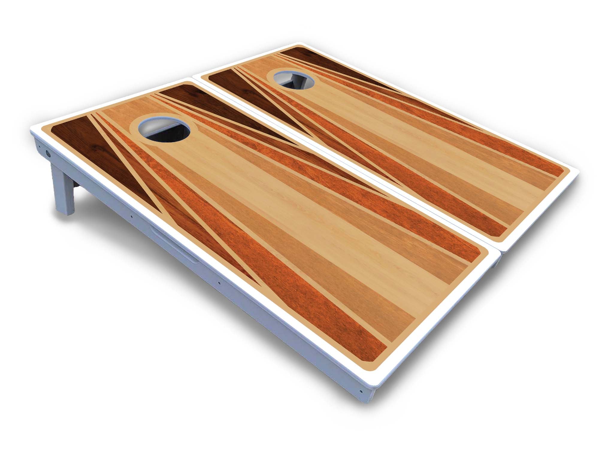 Waterproof - Retro Wood Design - All Weather Boards – Cornhole