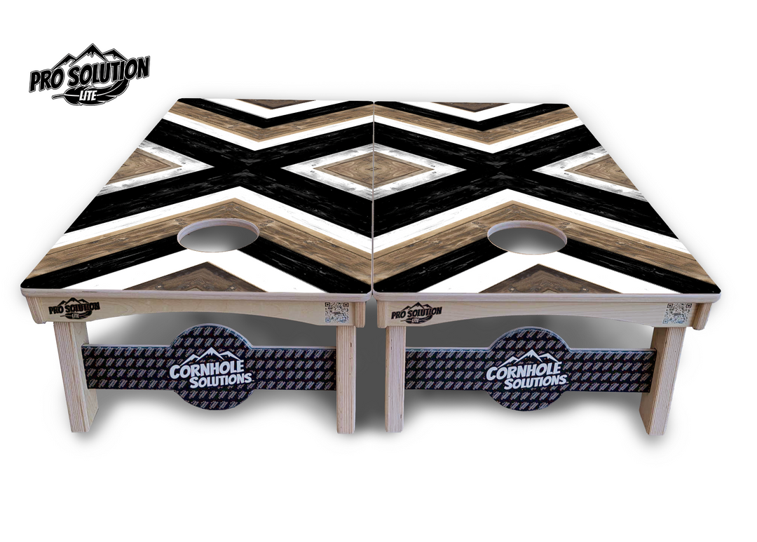 X Pattern Cornhole Boards - Pro Solution Lite Series