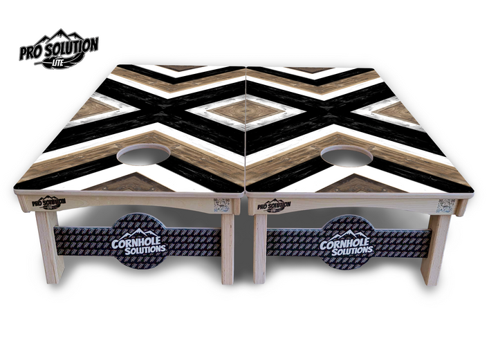 X Pattern Cornhole Boards - Pro Solution Lite Series