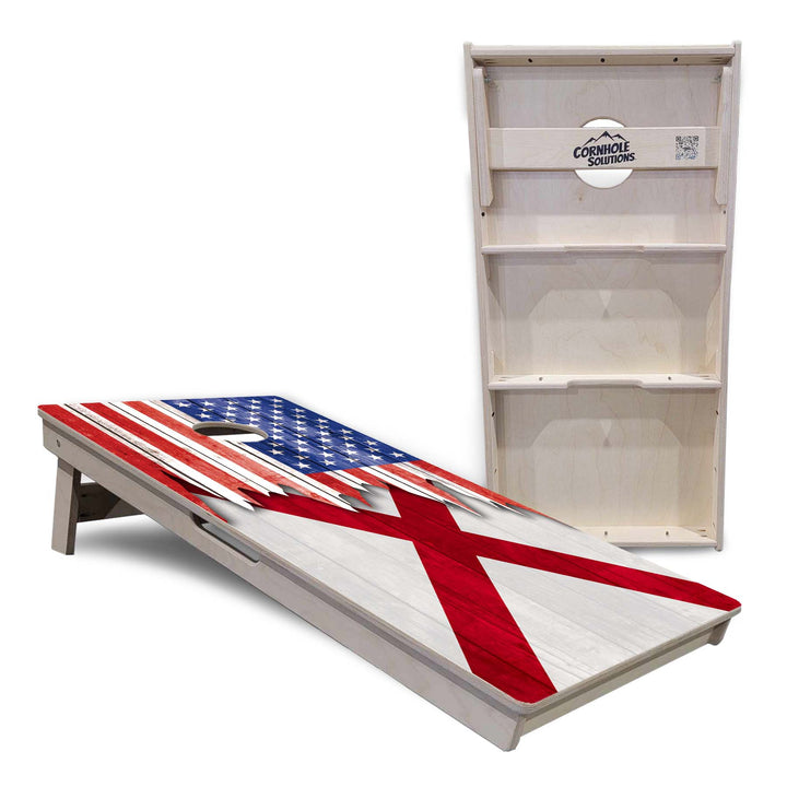State Flags Alabama to Georgia Cornhole Boards - Professional Tournament Series