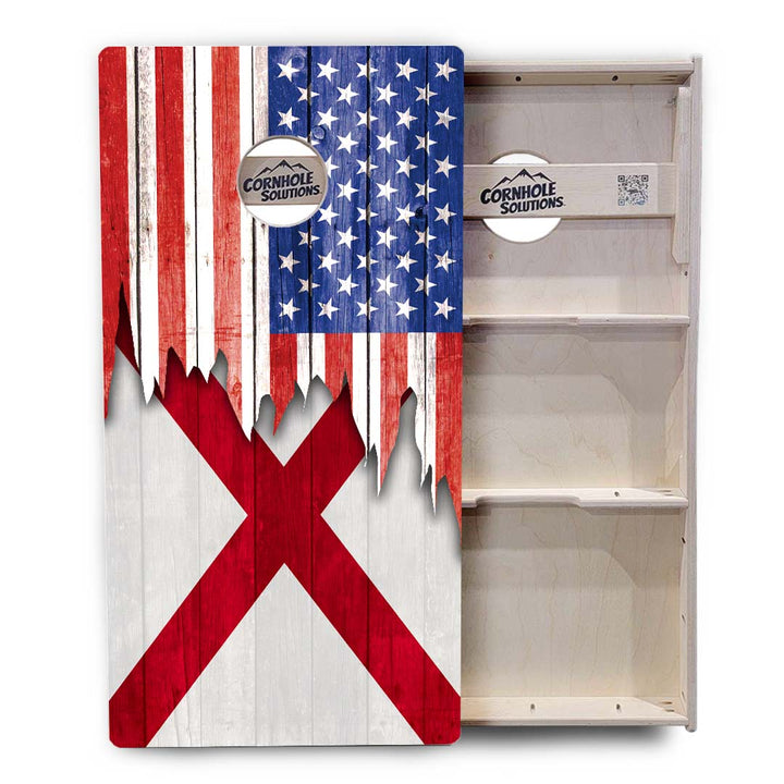 State Flags Alabama to Georgia Cornhole Boards - Professional Tournament Series