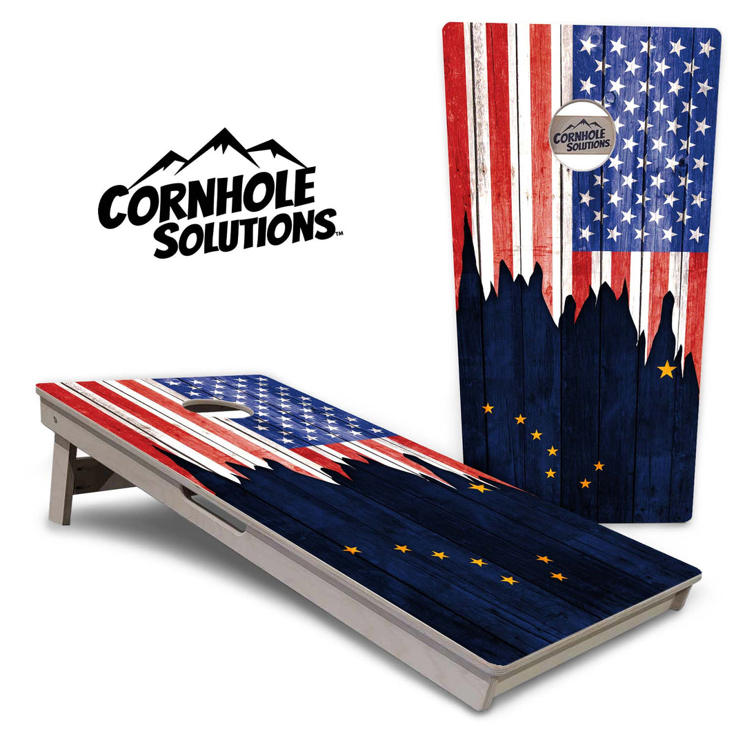 State Flags Alabama to Georgia Cornhole Boards - Professional Tournament Series