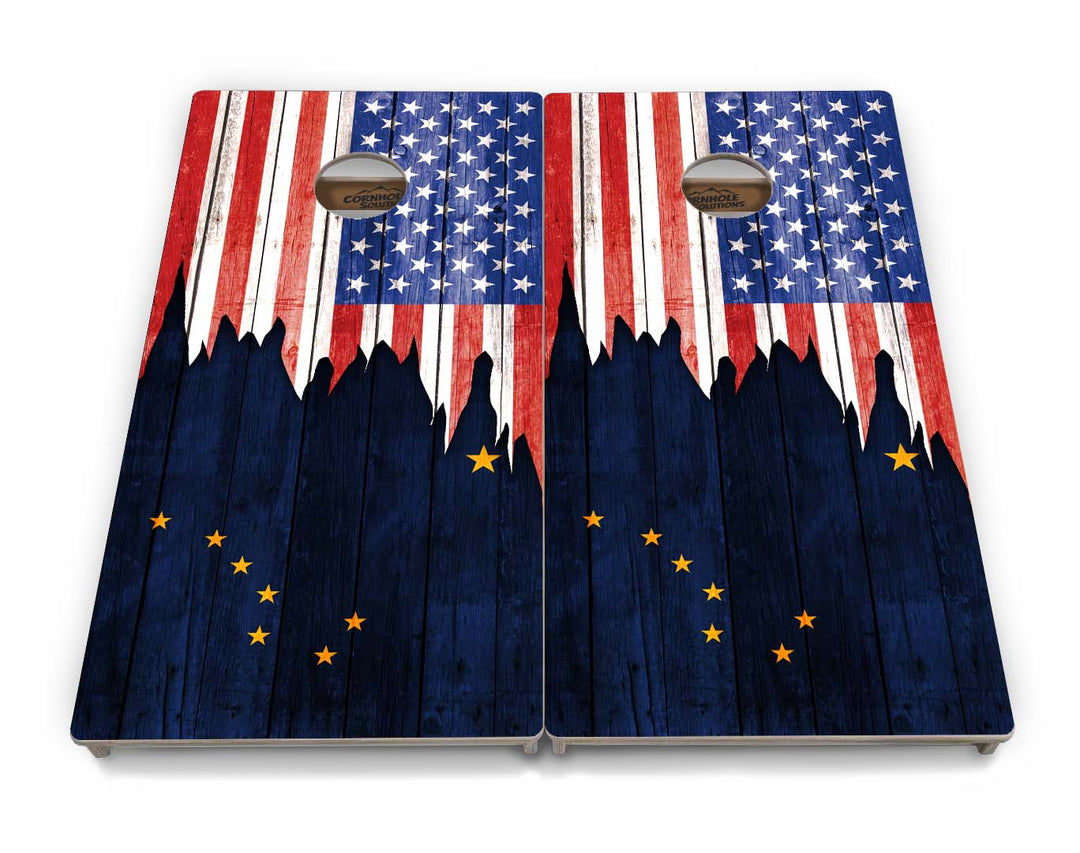 State Flags Alabama to Georgia Cornhole Boards - Professional Tournament Series