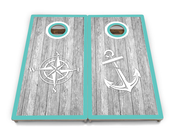 Anchor & Compass Cornhole Boards - Tournament Series