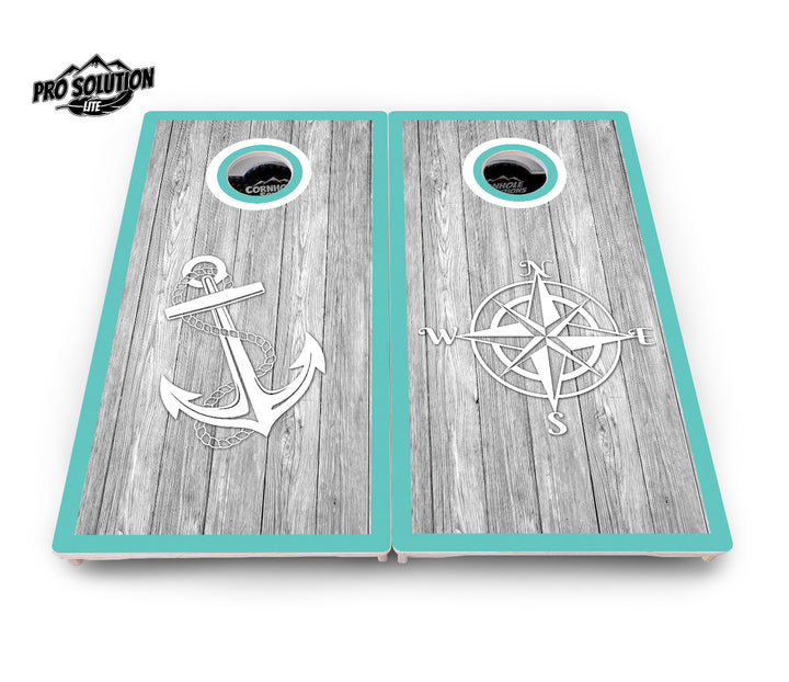 Anchor & Compass Cornhole Boards - Pro Solution Lite Series