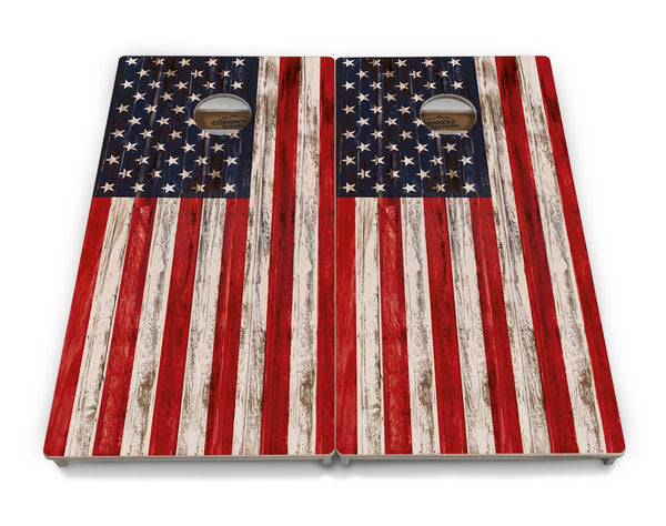 Antique Flag Cornhole Boards – Tournament Series