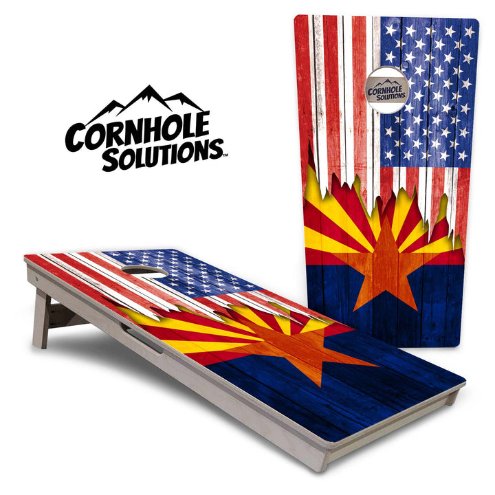 State Flags Alabama to Georgia Cornhole Boards - Professional Tournament Series