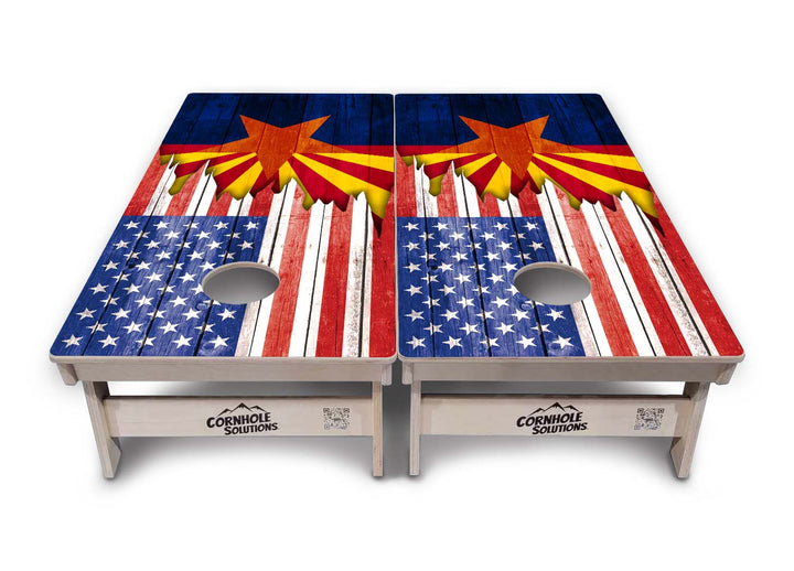 State Flags Alabama to Georgia Cornhole Boards - Professional Tournament Series