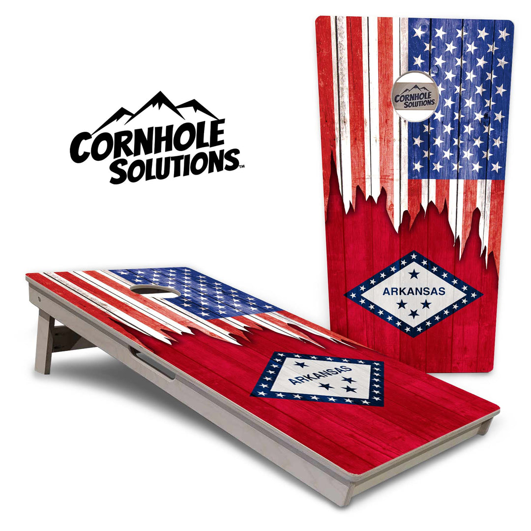 State Flags Alabama to Georgia Cornhole Boards - Professional Tournament Series