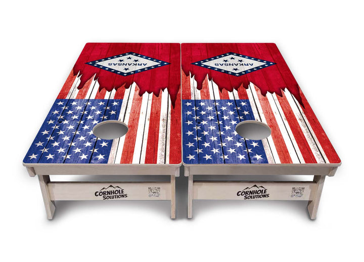 State Flags Alabama to Georgia Cornhole Boards - Professional Tournament Series