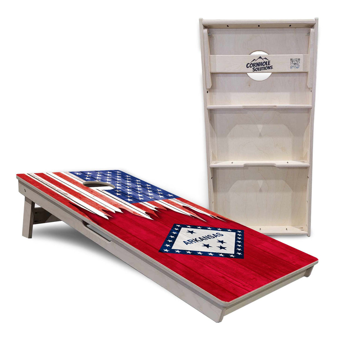 State Flags Alabama to Georgia Cornhole Boards - Professional Tournament Series