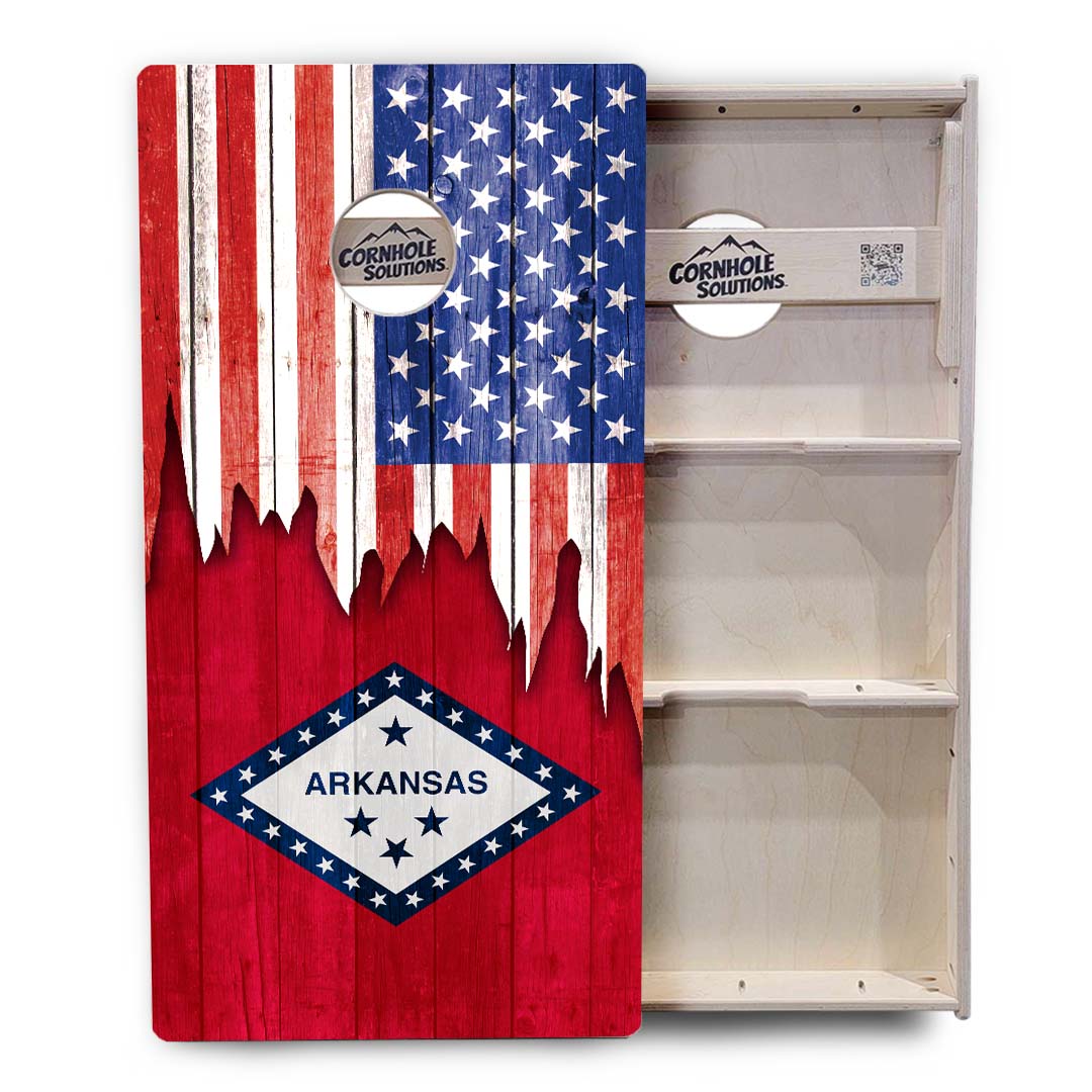 State Flags Alabama to Georgia Cornhole Boards - Professional Tournament Series