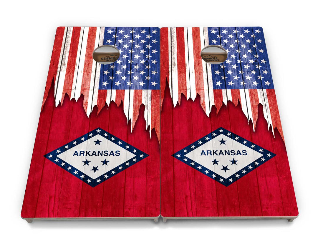 State Flags Alabama to Georgia Cornhole Boards - Professional Tournament Series
