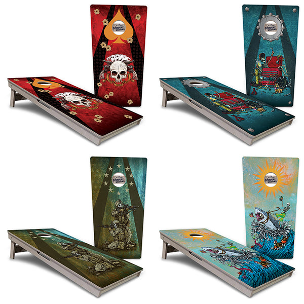 Tournament Boards - Artist Series Design Options - Professional Tournament 2'x4' Regulation Cornhole Set - 3/4″ Baltic Birch + UV Direct Print + UV Clear Coat