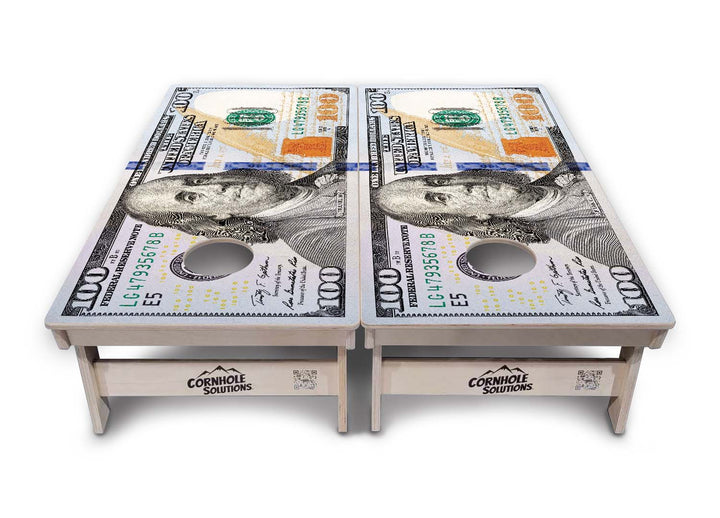 $100 Bill Cornhole Boards - Professional Tournament Series